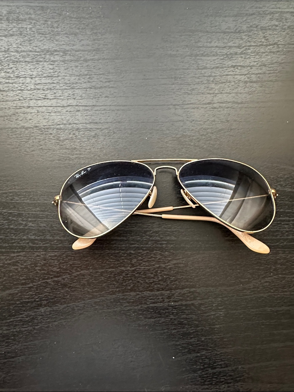 Ray-Ban Aviator Sunglasses Gold Frame with Black Gradient Lenses